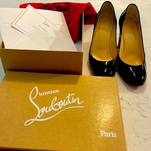 Christian Louboutin Lady Gena in black patent
